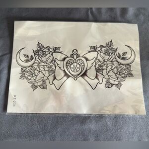NEW Sailor Moon sternum temporary tattooo